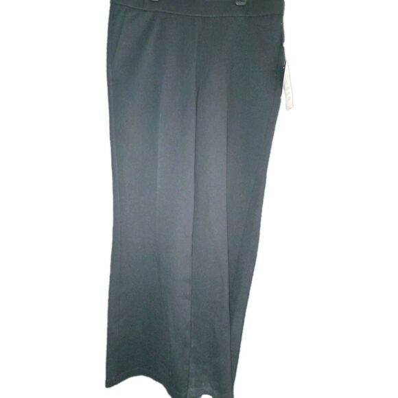 NYDJ Pull-On Flare Leg Trouser Sculpt-Her™ Collection Large‎ Black Pants NWT New - Picture 1 of 11